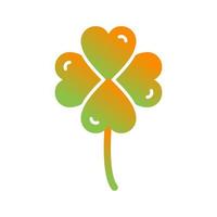 Clover Glyph Gradient Icon vector