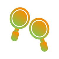 Ping Pong Glyph Gradient Icon vector