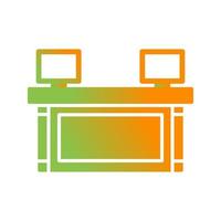 Reception Glyph Gradient Icon vector