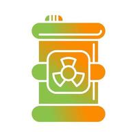 Toxic Waste Glyph Gradient Icon vector