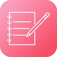 Notebook and Pen Vector Icon