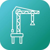 Harbor Crane Vector Icon