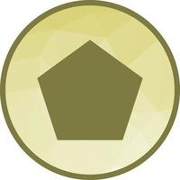 Pentagon Low Poly Background Icon vector