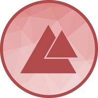 Two Triangles Low Poly Background Icon vector