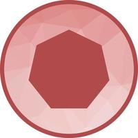 Octagon Low Poly Background Icon vector