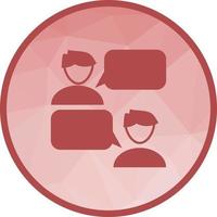 Chatting Low Poly Background Icon vector