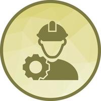 Engineer Low Poly Background Icon vector