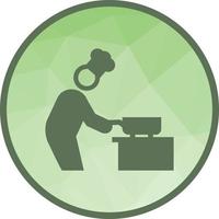 Cooking Low Poly Background Icon vector