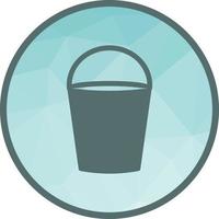 Water Bucket Low Poly Background Icon vector