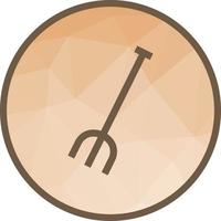 Gardening Fork Low Poly Background Icon vector