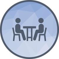 Meeting Low Poly Background Icon vector