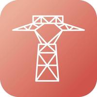 Power Line Vector Icon