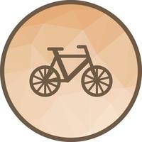 icono de fondo de bicicleta baja poli vector