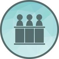 Panel of judges Low Poly Background Icon vector