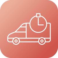 Time Based Delivery Vector Icon