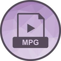 MPG Low Poly Background Icon vector