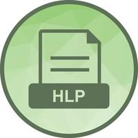 HLP Low Poly Background Icon vector