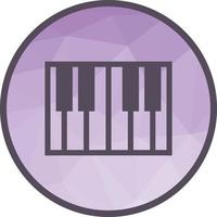 Piano Low Poly Background Icon vector