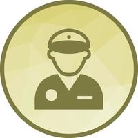 Policeman Low Poly Background Icon vector