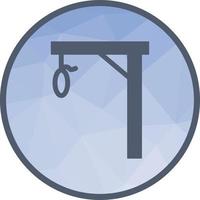 Gallows Low Poly Background Icon vector