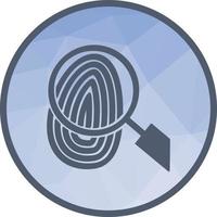 Fingerprint Low Poly Background Icon vector