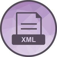 XML Low Poly Background Icon vector
