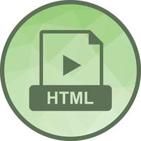HTML Low Poly Background Icon vector