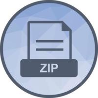 ZIP Low Poly Background Icon vector