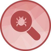 Bug Fixing Low Poly Background Icon vector