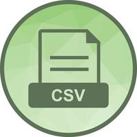 CSV Low Poly Background Icon vector