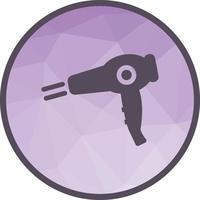 Blow Dryer Low Poly Background Icon vector