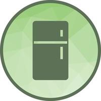 icono de fondo de baja poli refrigerador vector