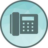 Telephone Set Low Poly Background Icon vector