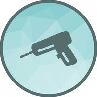 Drill Machine Low Poly Background Icon vector