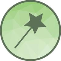 Magic Wand Tool Low Poly Background Icon vector