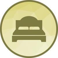 Double Bed I Low Poly Background Icon vector