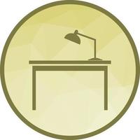 Working Desk Low Poly Background Icon vector