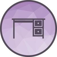 Working Table Low Poly Background Icon vector