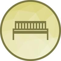 Bench Low Poly Background Icon vector