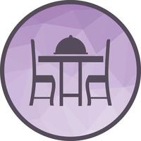 Dinner Table II Low Poly Background Icon vector