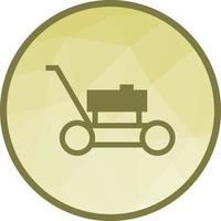 Lawn Mower Low Poly Background Icon vector