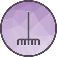 Fork picking leaves Low Poly Background Icon vector