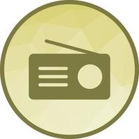 Radio Set Low Poly Background Icon vector