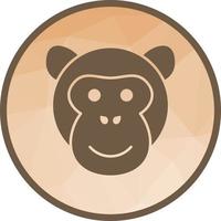 Ape Face Low Poly Background Icon vector