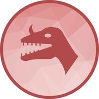 Dinosaur Face Low Poly Background Icon vector