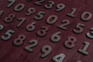 Background of numbers. from zero to nine. Numbers texture. Finance data concept. Mathematic. Seamless pattern with numbers. financial crisis concept. Business success. photo