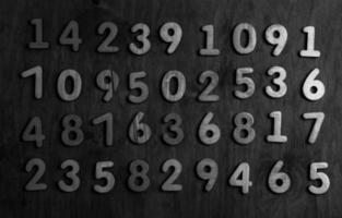 Background of numbers. from zero to nine. Numbers texture. Finance data concept. Mathematic. Seamless pattern with numbers. financial crisis concept. Business success. photo