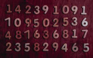 Background of numbers. from zero to nine. Numbers texture. Finance data concept. Mathematic. Seamless pattern with numbers. financial crisis concept. Business success. photo