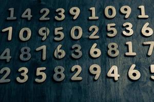 Background of numbers. from zero to nine. Numbers texture. Finance data concept. Mathematic. Seamless pattern with numbers. financial crisis concept. Business success. photo