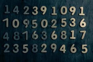Background of numbers. from zero to nine. Numbers texture. Finance data concept. Mathematic. Seamless pattern with numbers. financial crisis concept. Business success. photo